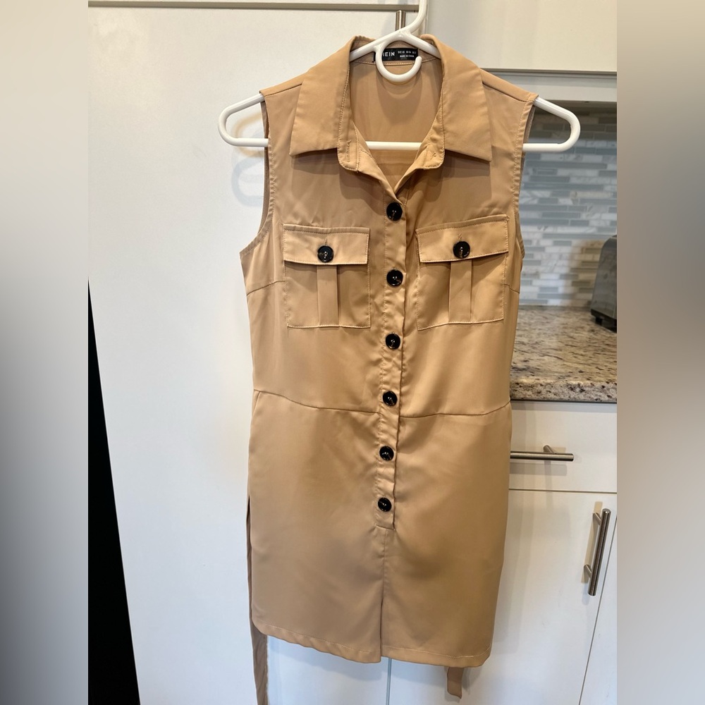 Khaki mini romper